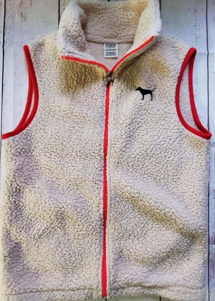 *SOLD* VS Pink Sherpa Vest
